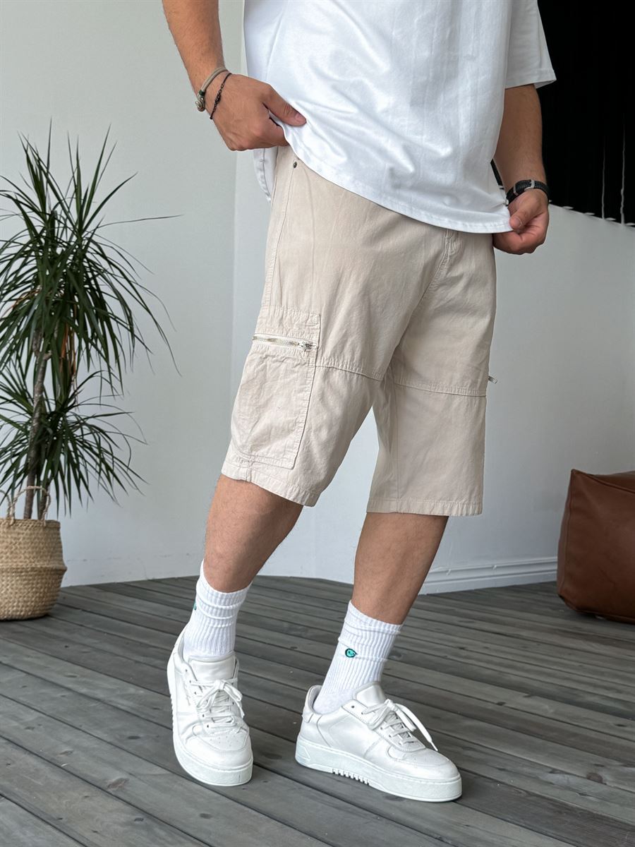 Zipped Pocket Cargo Shorts