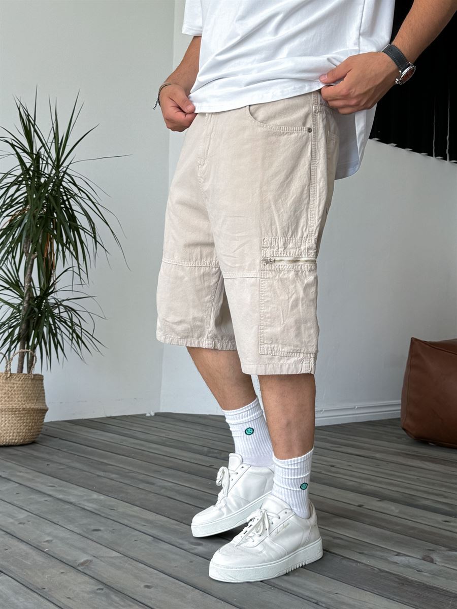 Zipped Pocket Cargo Shorts