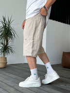 Zipped Pocket Cargo Shorts