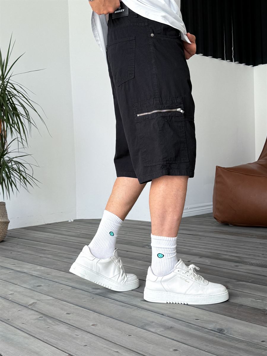 Zipped Pocket Cargo Shorts