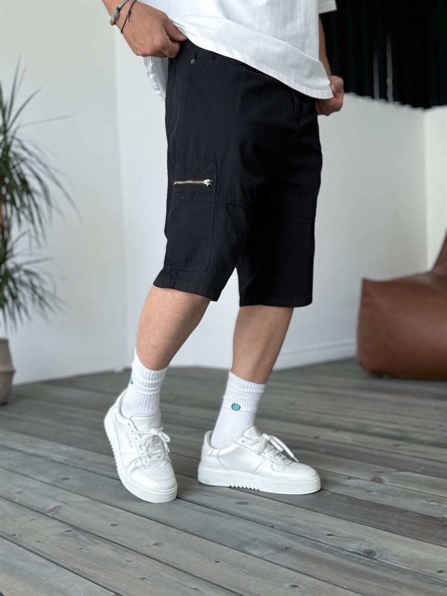 Zipped Pocket Cargo Shorts