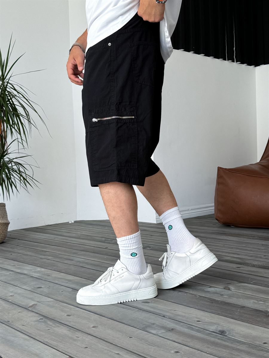 Zipped Pocket Cargo Shorts