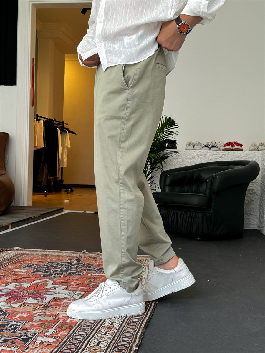 Khaki Lycra Basic Chino Boyfriend DF-2364/2369