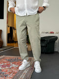 Khaki Lycra Basic Chino Boyfriend DF-2364/2369