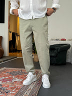 Khaki Lycra Basic Chino Boyfriend DF-2364/2369
