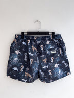 Seahorse Patterned Swim Shorts