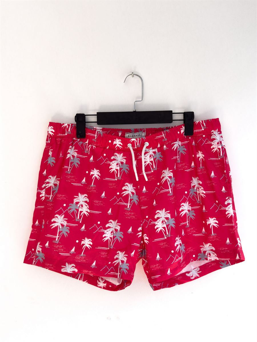 Palm Patterned Swim Shorts