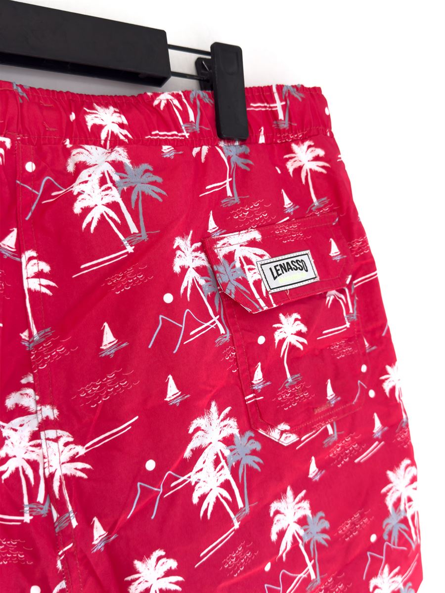 Palm Patterned Swim Shorts