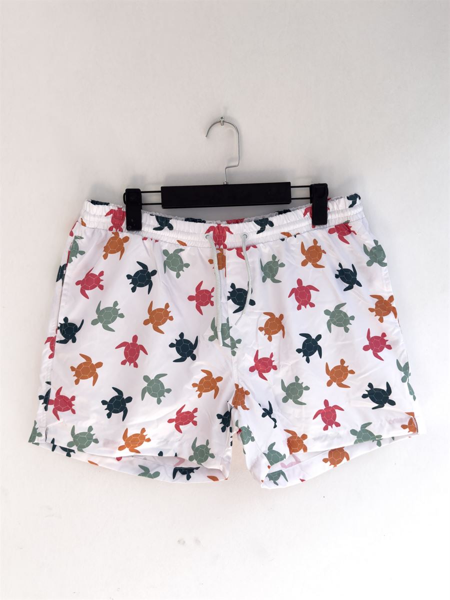Turtle Patterned Swim Shorts