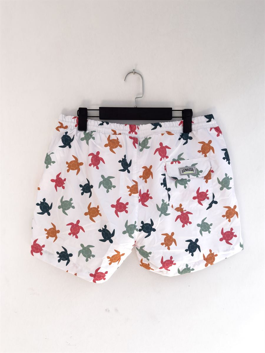 Turtle Patterned Swim Shorts