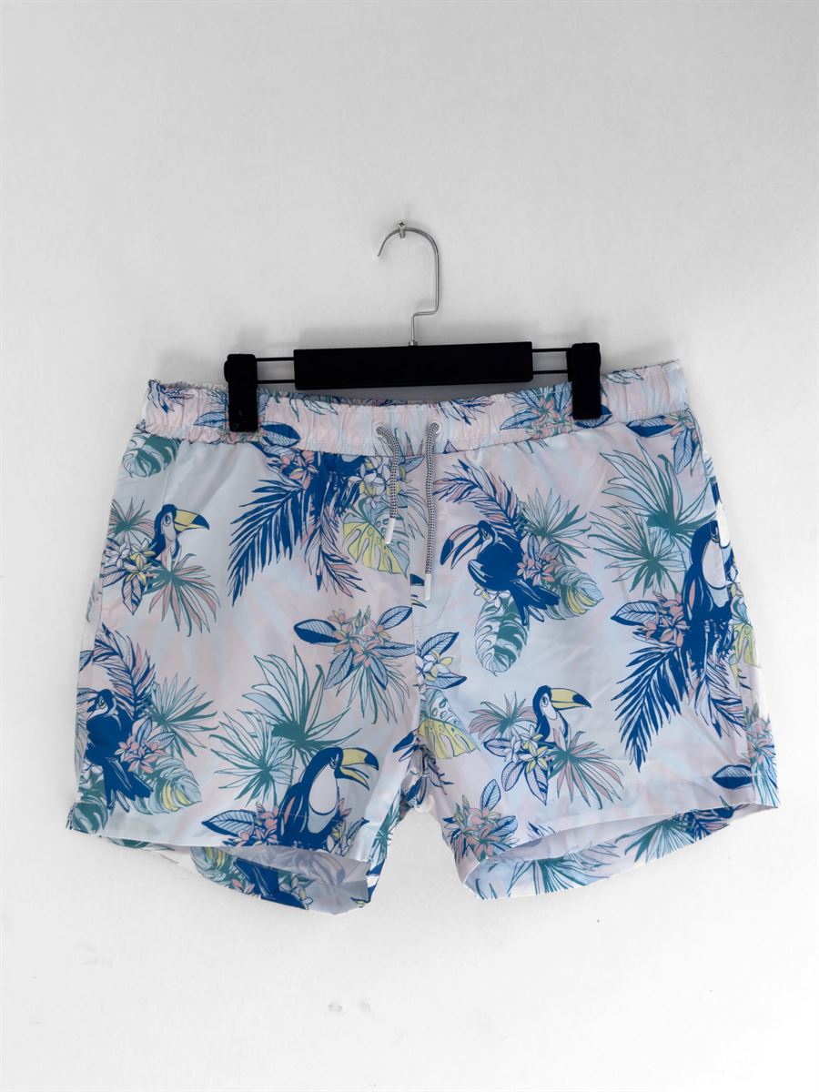 Panama Patterned Swim Shorts