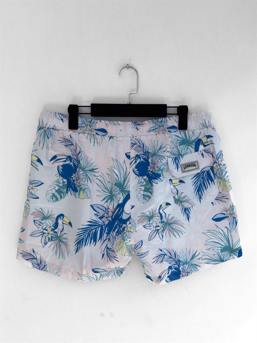 Panama Patterned Swim Shorts