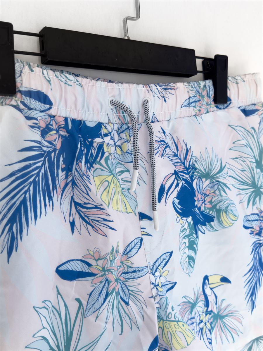 Panama Patterned Swim Shorts