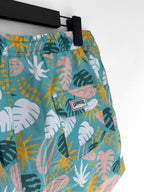 Leaf Patterned Swim Shorts
