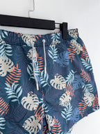 Leaf Patterned Swim Shorts