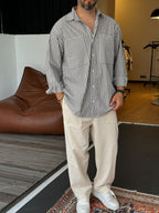 Reverse Stripe Pocket Shirt