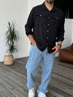 Buttoned Pocket Long Sleeve Shirt