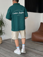 Res Embroidered Oversize Short Sleeve Shirt