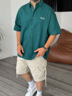 Res Embroidered Oversize Short Sleeve Shirt