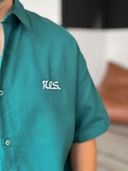 Res Embroidered Oversize Short Sleeve Shirt