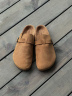 Faux Leather Sabo Clogs