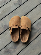 Faux Leather Sabo Clogs