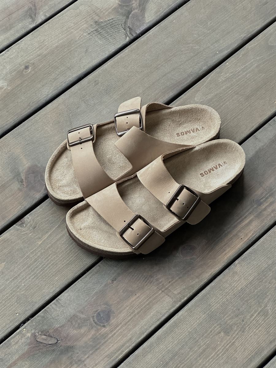 Faux Leather Buckle Sandals
