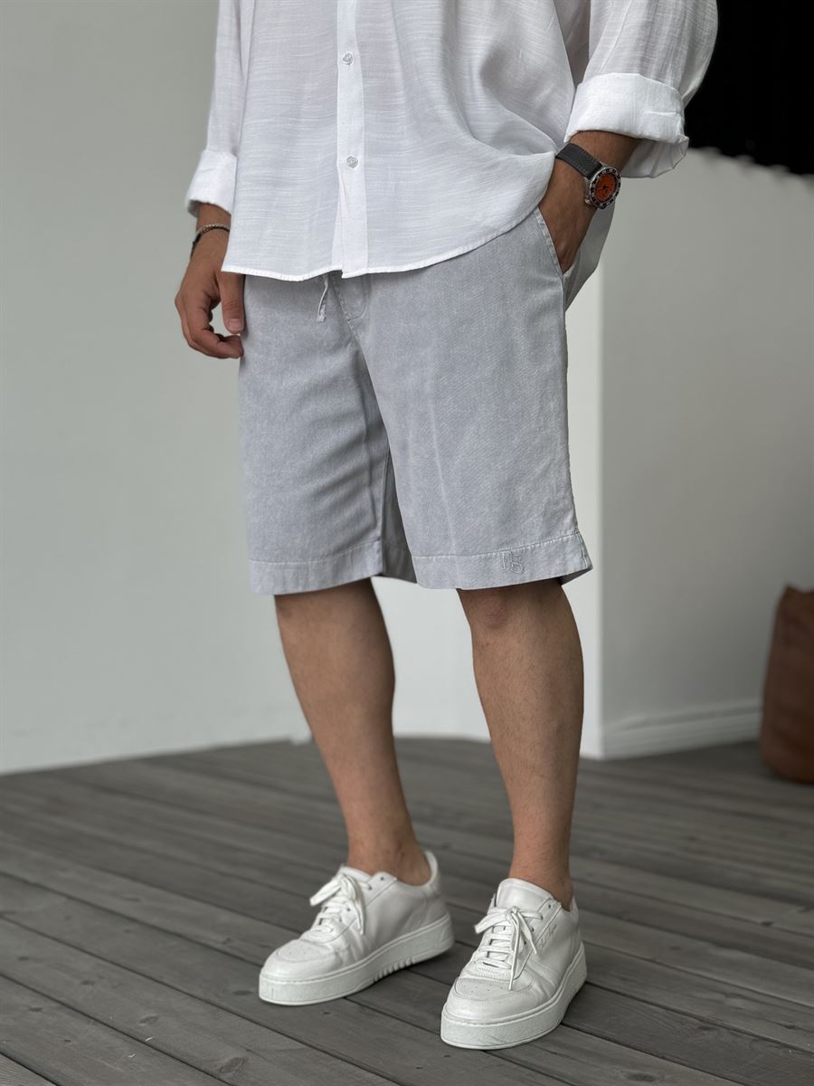 RS Embroidered Washed Shorts