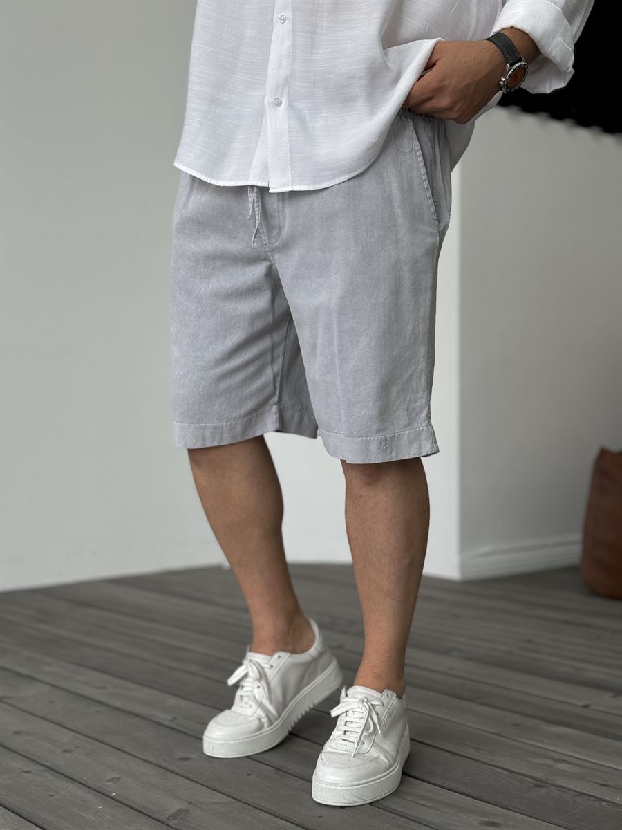 RS Embroidered Washed Shorts