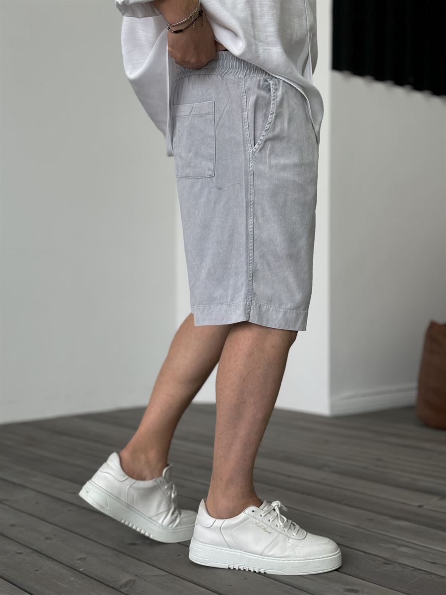 RS Embroidered Washed Shorts