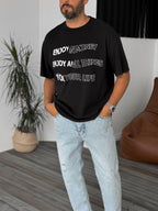 Enjoy Embossed Oversize T-Shirt
