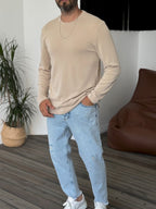 Cotton Long Sleeve Basic Sweat