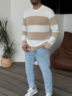 Patchwork Ribbed Sweatshirt