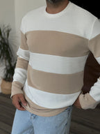 Patchwork Ribbed Sweatshirt