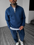 Half-Zip Embroidered Sweatshirt