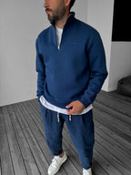Half-Zip Embroidered Sweatshirt