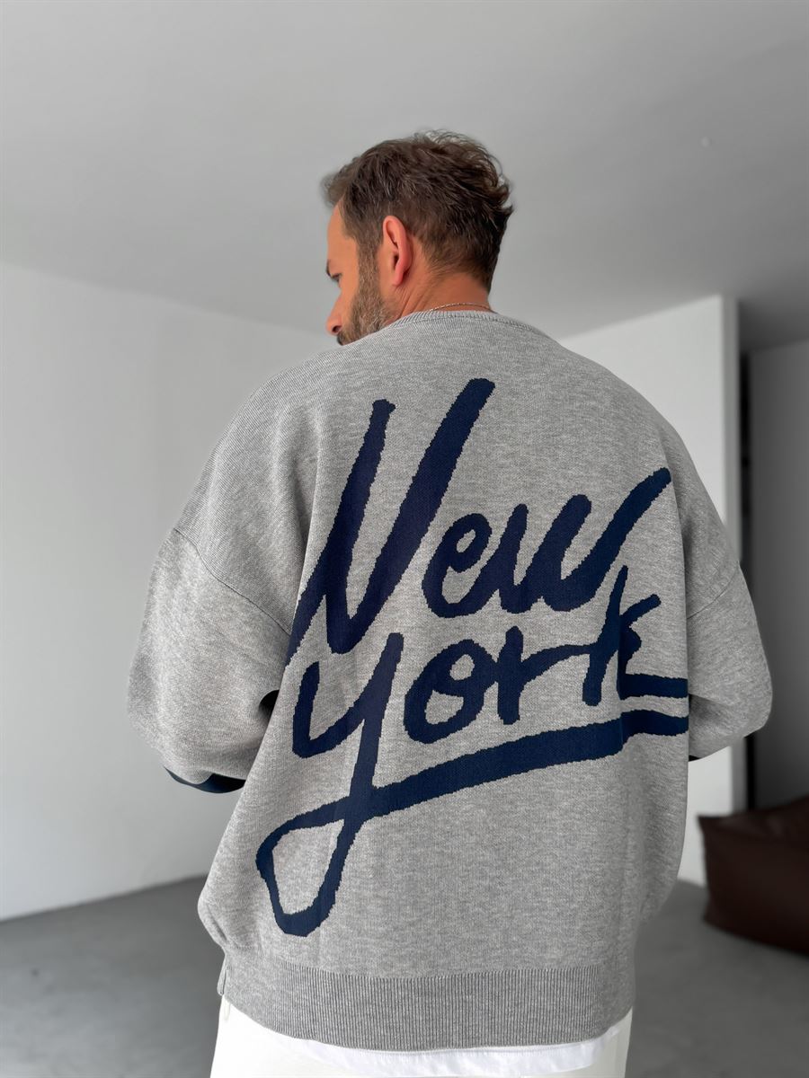 New York Knitted Sweatshirt