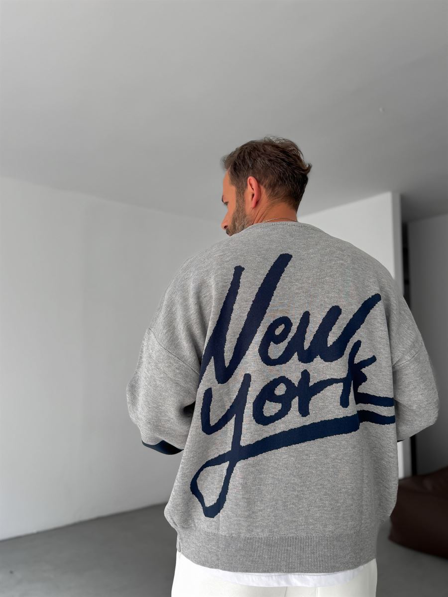 New York Knitted Sweatshirt