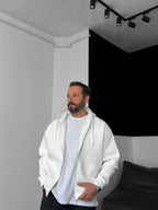 Basic Zipped Hooded Sweatshirt
