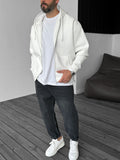 Basic Zipped Hooded Sweatshirt