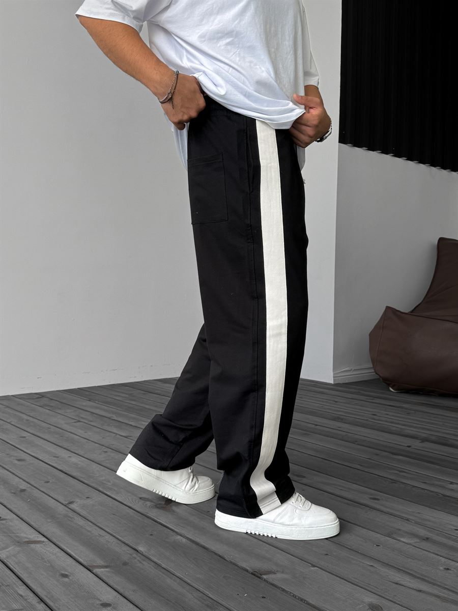 Wicker Striped Straight Leg Sweatpants