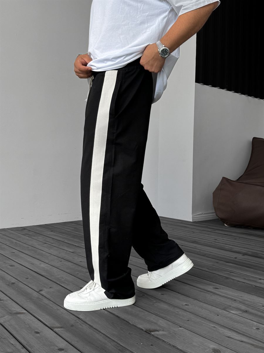 Wicker Striped Straight Leg Sweatpants
