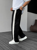 Wicker Striped Straight Leg Sweatpants