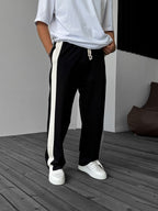 Wicker Striped Straight Leg Sweatpants