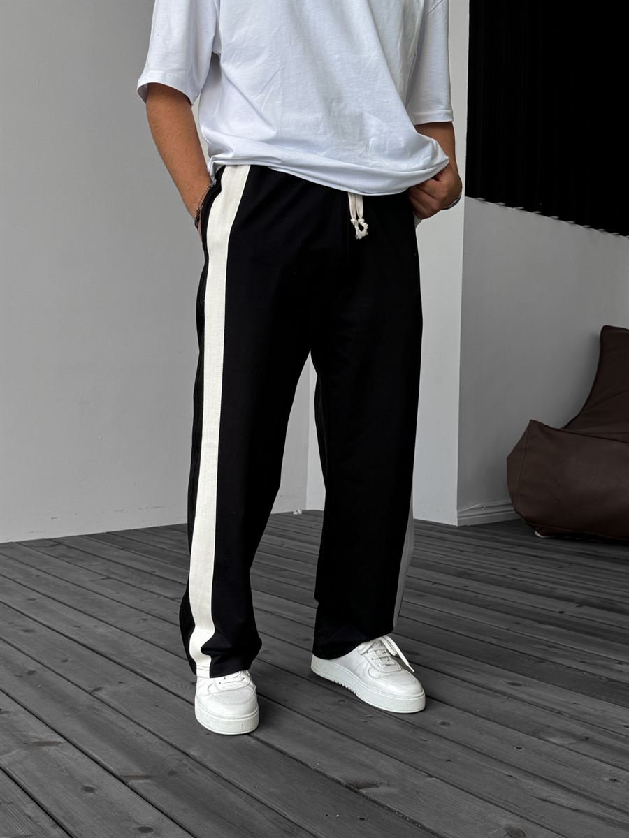 Wicker Striped Straight Leg Sweatpants