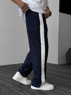 Wicker Striped Straight Leg Sweatpants