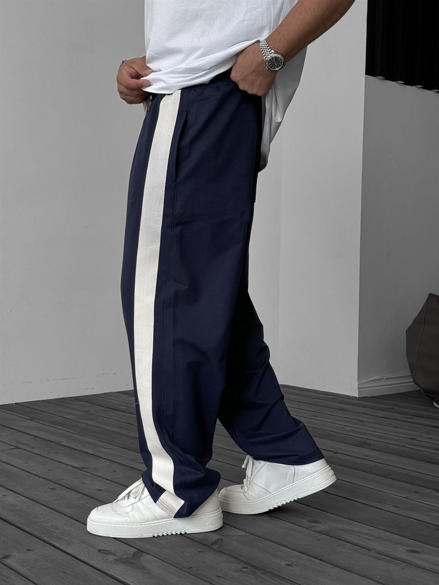 Wicker Striped Straight Leg Sweatpants