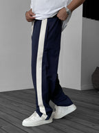 Wicker Striped Straight Leg Sweatpants