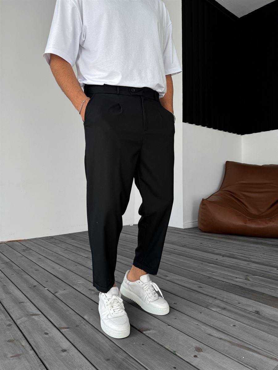 Trousers with Folded Hem