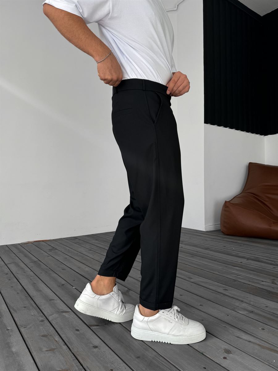 Trousers with Folded Hem